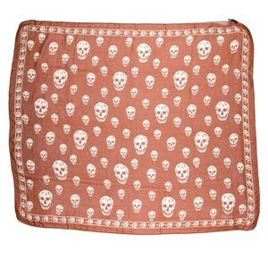 Alexander McQueen—🤎Brown🤎 Skull Scarf